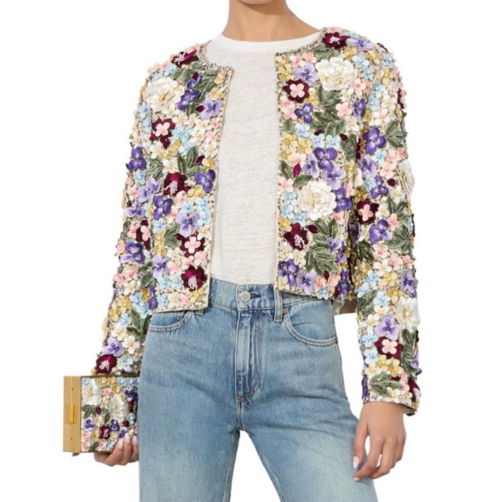 Alice + Olivia
KIDMAN EMBELLISHED TWEED JACKET - Picture 4 of 16